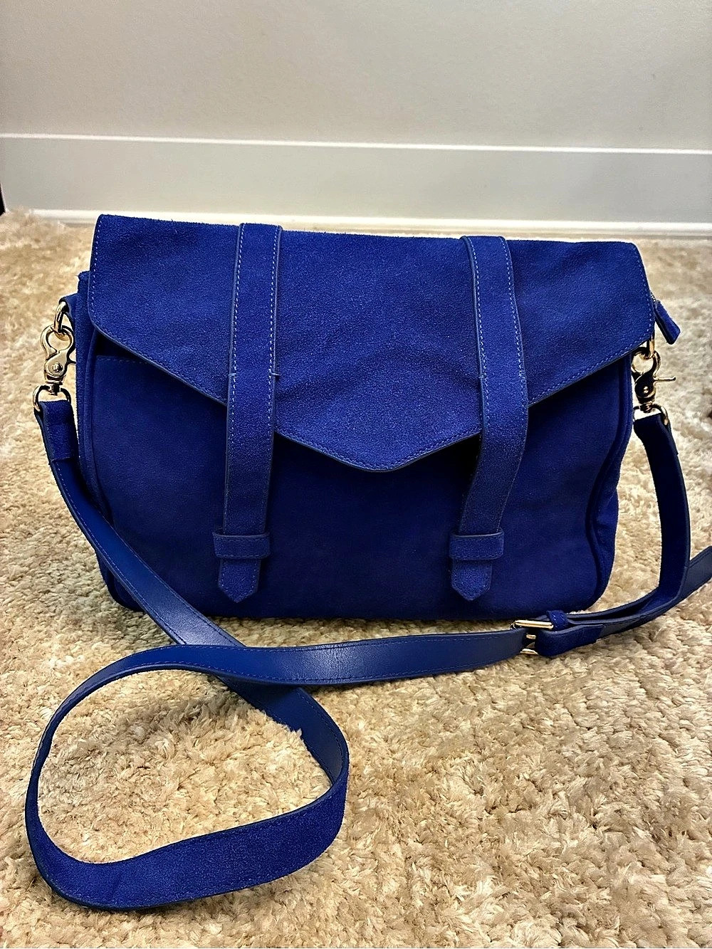 Violetta Blue Crossbody Bag